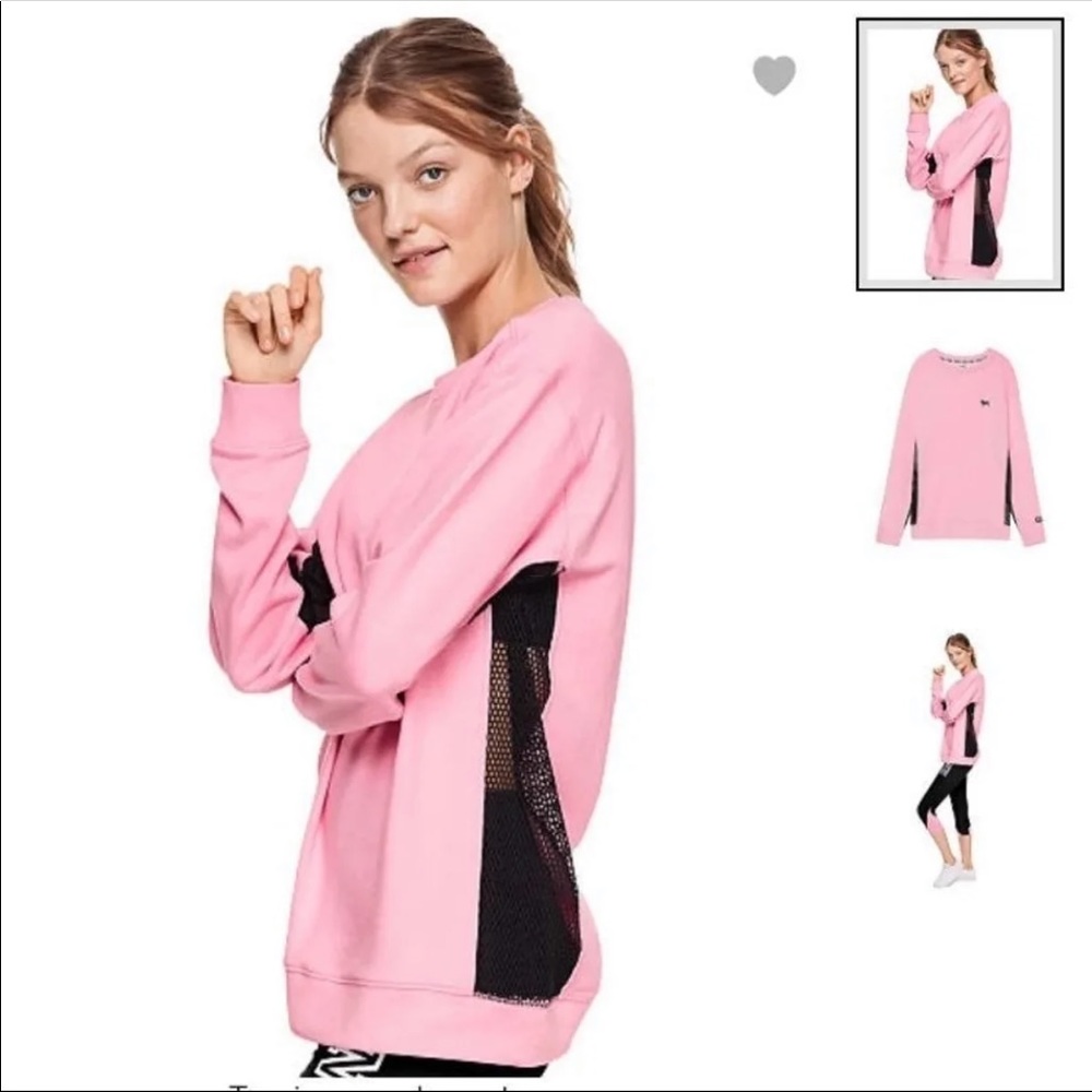 PINK VS Pullover Crewneck with Mesh Sides NWOT